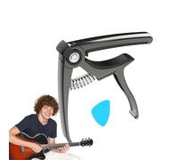 Capo per chitarra, chitarra -Capo | 4 in 1 UKULE-TUNING PICK-CLAMP | E -Gitar Music Instrument -Tuner -Caccessories for Ukulele, Banjo