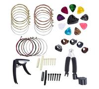 Capo Pick Stringhe Strumento Per Cambiare Le Corde Riparazione Accessori Per Chitarra Folk Tre In Uno Set Accessori Per Strumenti Musicali
