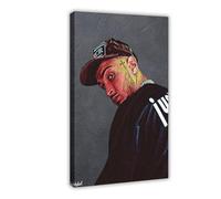 Capo Plaza Musik Sänger Trap rap Hip Hop Italienischer Sänger Poster su tela per camera da letto, decorazione per ufficio, camera da letto, regalo, 20 x 30 cm