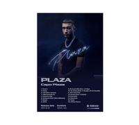 Capo Plaza Poster artistico Hip Hop Music Album PLAZA Cover Tracklist Elegante Rapper Singer Fan Regalo Rap Room Decor Poster Wall Art Decor Stampa Dipinti per Soggiorno Camera da Letto Decorazione 1
