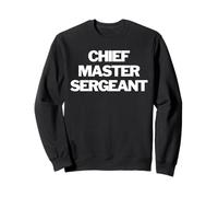 Capo Sergente Maestro Insignia Testo Abbigliamento US Military Felpa