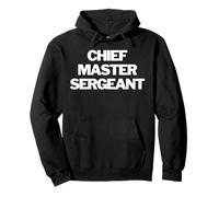 Capo Sergente Maestro Insignia Testo Abbigliamento US Military Felpa con Cappuccio