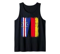 Capo Verde Germania Mezza Bandiera Carbo Verde Patrimonio Tedesco Canotta