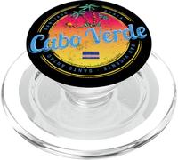 Capo Verde Souvenir vintage palma retrò tramonto dell'isola PopSockets PopGrip per MagSafe