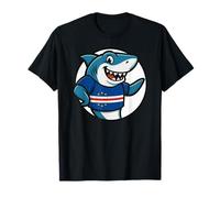 Capo Verde Squalo Bandiera Divertente capoverdiano Maglietta