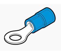 Capocorda a Occhiello 2,5 mm Preisolato Blu Foro 8