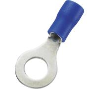 Capocorda a occhiello, sezione (max.)=2,5 mm², Ø foro = 6,4 mm, parzialmente