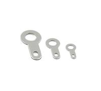 capocorda a occhiello singolo, Saldatura circolare M2.2-M10.2 in rame argentato(M6.2 100PCS)