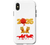 Capodanno cinese 2026 cavalli di fuoco danza drago Lunar NY Custodia per iPhone X/XS