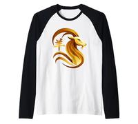 Capodanno Cinese 2027 Capra di Fuoco L'Anno della Capra Maglia con Maniche Raglan