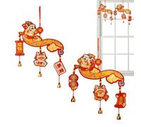 Capodanno cinese, decorazioni cinesi, ornamenti 2X cinesi di Capodanno | Decorazione felice anno nuovo, anno del ciondolo, ornamento da parete per festival primaverile per le stanze