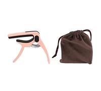 Capodaster per Chitarra, Chitarra Metall Capodaster Capodaster Kapo per Chitarra, Chitarra Elettrica, Chitarra Acustica, Basso, Ukulele, Trigger con una Mano (Macaron - Pink)