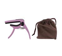 Capodaster per Chitarra, Chitarra Metall Capodaster Capodaster Kapo per Chitarra, Chitarra Elettrica, Chitarra Acustica, Basso, Ukulele, Trigger con una Mano (Macaron - viola)