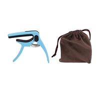 Capodaster per Chitarra, Chitarra Metall Capodaster Capodaster Kapo per Chitarra, Chitarra Elettrica, Chitarra Acustica, Basso, Ukulele, Trigger con una Mano (Macaron - blu)