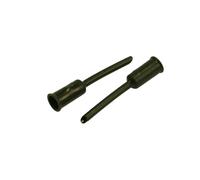 CAPOGUAINA CON PROLUNGA NERO 4,3MM PVC CONFEZIONE 50 PEZZI ELVEDES ACCESSORI