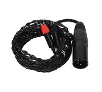 Capolavoro di precisione audio, cavo placcato argento da 2 metri per un suono HiFi bilanciato e chiarezza delle medie frequenze, buona qualità,