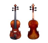 Capolavoro di violino acustico fatto a mano e vintage italiano dipinto a mano ad olio 4/4 violino a grandezza naturale marrone(Color:Brown)