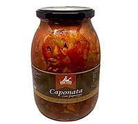 Caponata arricchita di peperoni Don Vito (6 vasi da 1 kg) - Senza conservanti - Senza coloranti - Artigianale