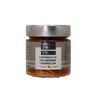Caponata di Melanzane Casereccia - Prodotto Artigianale tipico Siciliano - Olio d'Oliva EVO - Senza Conservanti - 240 grammi