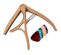 Capotasti per chitarra, stile grilletto, dispositivo di accordatura antigraffio, cambio passo manuale, cambio accordi a molla in acciaio, kit di base per ukulele elettrico acustico, banjo, strumento