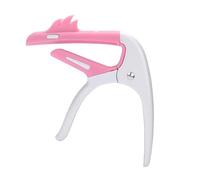 Capotasto per chitarra a cambio rapido, Capotasto for chitarra con sostituzioni in silicone for ukulele elettrico acustico multicolore(Pink)
