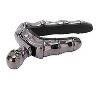 Capotasto per chitarra, cambio rapido del passo in lega di zinco 58x58mm Teschi regolabili Accessori per chitarre Capote per mandolino(Nero)