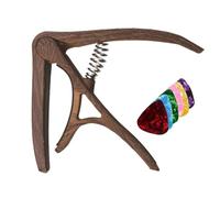 Capotasto Per Chitarra - Morsetto A Molla A Pressione Regolabile, Design Con Stabilità Del Uniforme, Sintonizzatore A Clip Portatile Incluso, Sei Plettri Per Esercitarsi | Capo