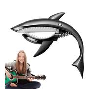 Capotasto per ukulele, capotasto per chitarra Shark - Clip per tono di chitarra in metallo | Fantastico capotasto per con buona sensazione alla mano, leggero per, folk, el