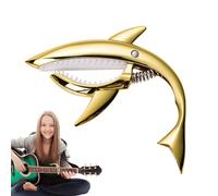 Capotasto Shark Per Chitarra - Capotasto A Molla In Metallo, Accessorio Pratico E Leggero | Design Unico A Forma Di Squalo, Per Gli Amanti Della Musica Alla Ricerca Di Styl