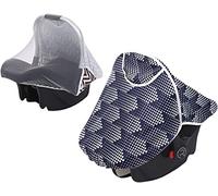 Capote Universale 2 in 1 - Parasole Cosy, anti insetti Cosy, traspirante, protezione solare per seggiolino auto, carrozzina, canopy Anti-UV/vento, compatibile con Maxi Cosi