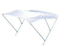 CAPOTTINA PARASOLE RESISTENTE AI RAGGI U.V. TELAIO BIANCO 3 ARCHI 180X180X110