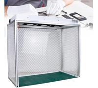 Cappa A Flusso Laminare Verticale, Flusso d'Aria Pulito Beh con Tre Ventole, Filtro Hepa, Piano di Lavoro Laminare Verticale Senza Polvere con Area di Lavoro 62x31 Cm / 24,4x12,2 Pollici, 110v