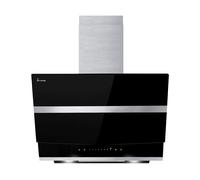 KKT KOLBE Cappa aspirante inclinata HERMES6005SM, 60 cm, nero argento
