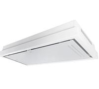 Cappa a soffitto GURARI GCH C 343 90 WH PRIME, cappa da incasso 90cm/ vetro bianco/motore EBM/aspirazione 1000m³/ cappa a ricircolo/ionizzazione/cappa a soffitto