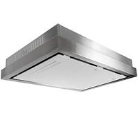 Cappa a soffitto GURARI GCH C 343 IS 90 WH PRIME, cappa da incasso 90cm/ vetro bianco/acciaio inox/motore EBM/aspirazione 1000m³/ cappa a ricircolo/ionizzazione/cappa a soffitto