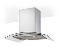 Cappa ad isola Cata Gamma 90 da 90 cm in vetro/acciaio inox