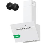 Cappa Aspirante 60cm Doppia Filtrazione 9 Livelli Vetro Temperato A+++ Bianco [EEK: A+++]