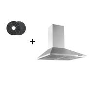 Cappa Aspirante Cappa a Camino 60 CM Acciaio Inox Con Filtro respekta [EEK: B]