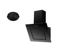 Cappa Aspirante Cappa Inclinata Testa Libera 60 CM Nero Con Filtro Per [EEK: B]