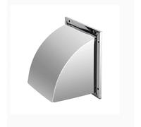 Cappa aspirante da Cucina in Acciaio Inossidabile da 8 Pollici - Cappa a Parete con Copertura Antipioggia, sfiato Quadrato per Un efficiente Sistema di Ventilazione e Uscita dell'Aria