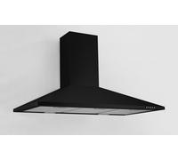 Cappa Aspirante Da Parete Cappa Da Camino 90 Cm Nero Opaco Respekta [EEK: A]