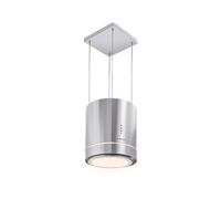 Klarstein Tron Ambience Cappa a Isola Ø38cm Ricircolo 540m³/h LED Acciaio Inox