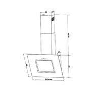 CAPPA ASPIRANTE PKM S26-60BWTY, 68 Watt, B, Filtro antigrasso, Argento