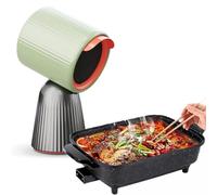 Cappa aspirante portatile da cucina per interni, mini ventilatore, avvio con un pulsante, filtraggio multiplo, filtro estrattore olio, risparmio di spazio, bianco