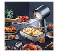 Cappa aspirante portatile, volume d'aria di scarico di 3,5 m/min, 2 ingranaggi di energia eolica regolabile, a basso rumore, ventilatore estrattore per la casa, pentola calda da cucina, barbecue