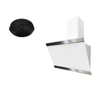 Cappa Aspirante Schräghaube Senza Testa 60 CM Bianca Con Filtro Respekta