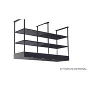 CAPPA BARALDI CAPPA MENSOLA ISOLA - Cm 146X54 - Nera - 900 m3/h