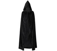 Cappa Con Cappuccio Costume Da Vampiro Corvo In Velluto Per Cosplay