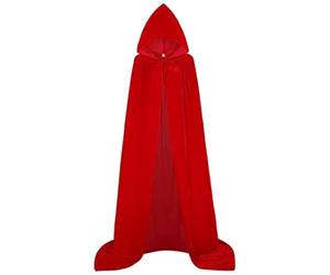 Cappa Con Cappuccio Costume Da Vampiro Corvo In Velluto Per Cosplay | Costume Da Vampiro Con Cappuccio Per Feste Di Natale, Compleanno, Eventi Di Travestimento E Spettacoli Teatrali