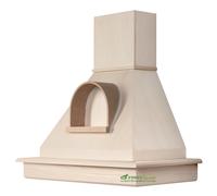 Cappa cucina legno 90 frassino grezzo + nicchia senza motore STOCK CL90-FTGNGSM [EEK: e]